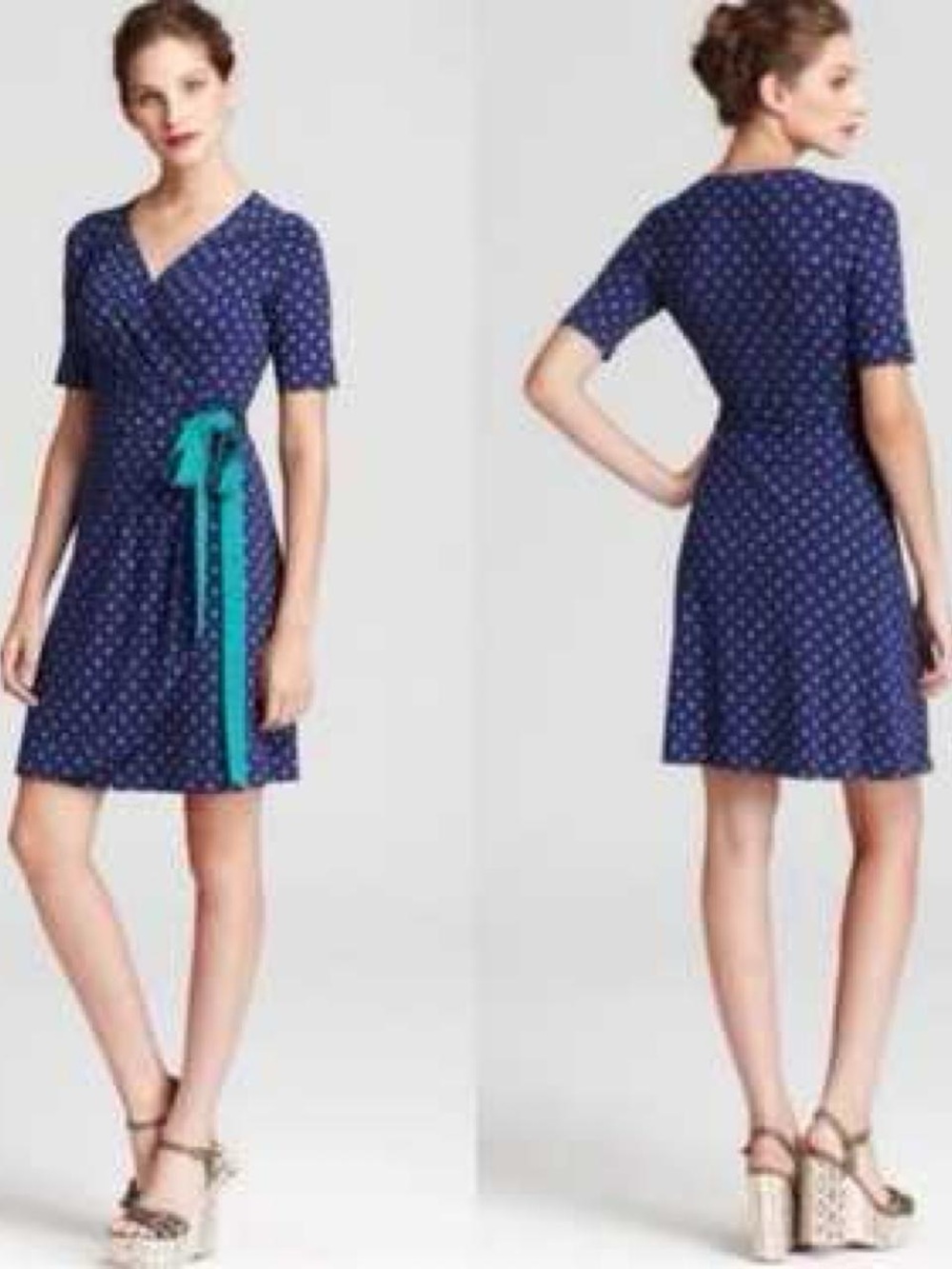 Lilly Pulitzer Arina Navy Wrap Dress size Medium